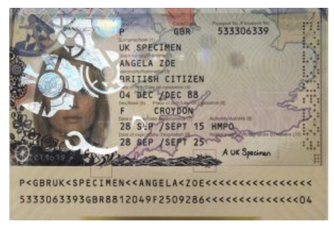 hologram passport example